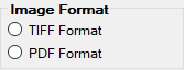 The "Image Format" box.