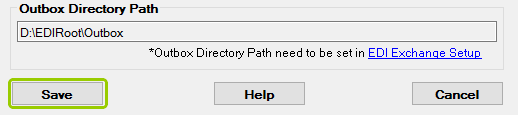 The "Save" button.