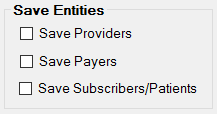 The "Save Entities" box.