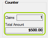 The "Counter Box" is at the bottom of the "Info Bar."