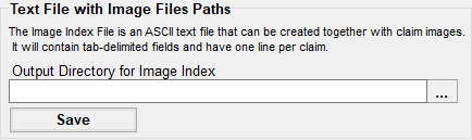 The "..." box will allow you to browse for an image index location.