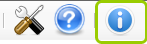 This is what the Info Bar icon looks like when it is not open.