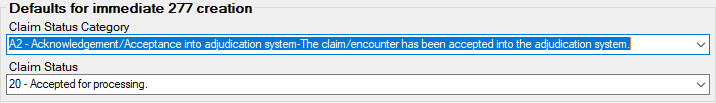 The "Defaults for immediate 277 creation" box.