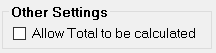The "Other Settings" box.