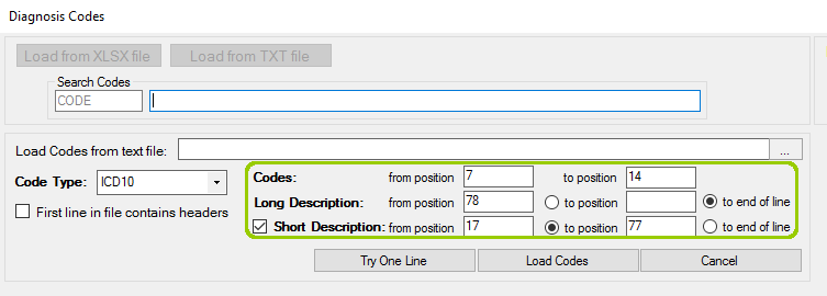 The codes position text boxes.