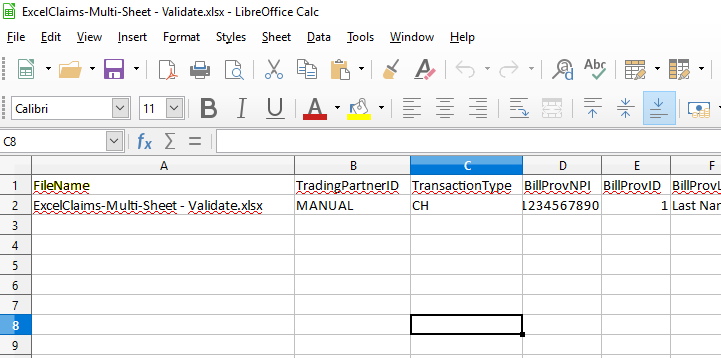 The Excel file along with the "Filename" field included.