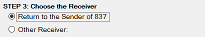 In the third step, select who will receive the 277CA.
