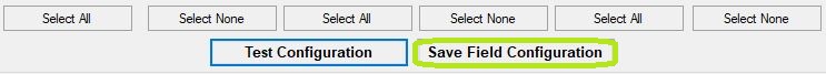 The "Save Field Configuration" button.