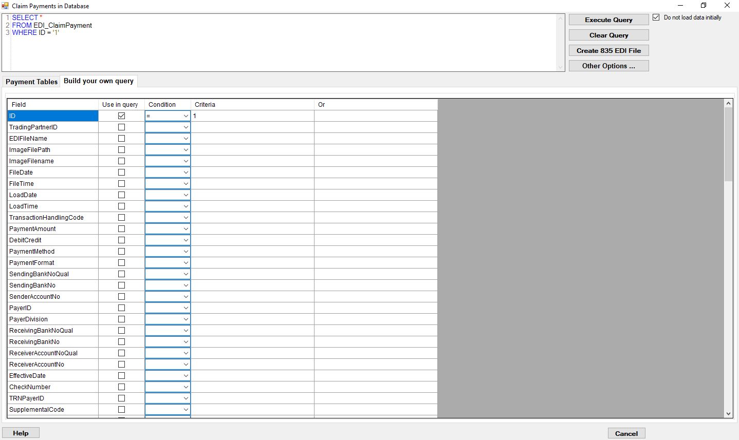 Build your query.