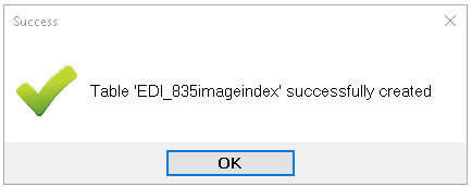 The success notification pop-up.