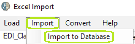 The �Import� tab option.