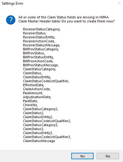 Setting error pop-up when you click the "Test" button. Setting error pop-up when you click the "Test" button.