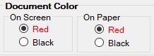 Set the color of document background and labels. Set the color of document background and labels.