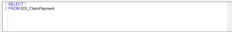 The "Query Field" box. The "Query Field" box.