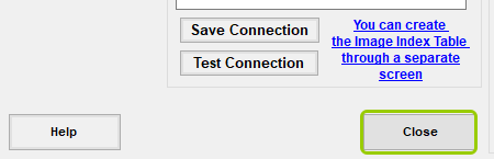 The "Close" button.
