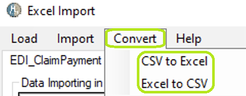 The "Convert" tab options.