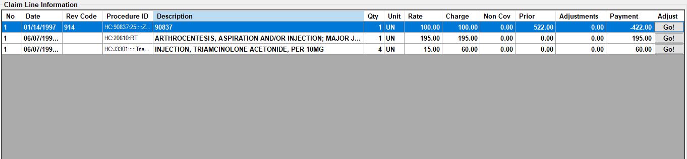 The new procedure codes have replaced the unbundled line.