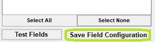 The "Save Field Configuration" button.