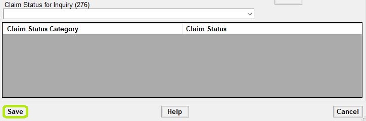 Detail of claim level adjustments window. Emphasis on Save button.