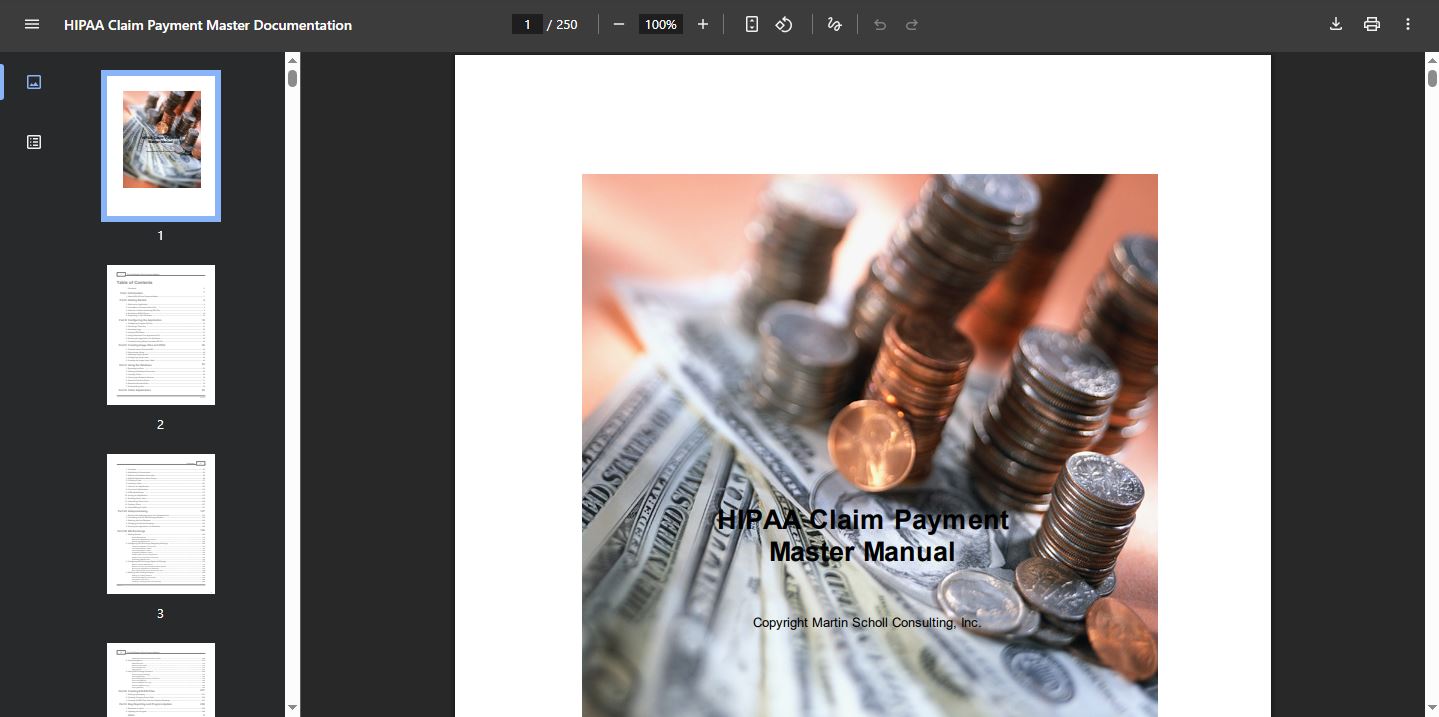 The user's manual opens after clicking "Documentation."