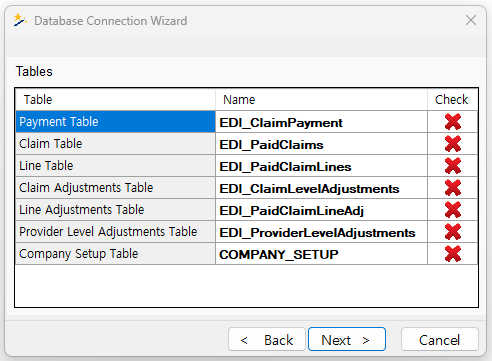 If the tables do not exist in the database, you can create them. If the tables do not exist in the database, you can create them.