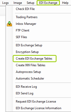 The "Connection and Fields" option is under the "Database" tab.