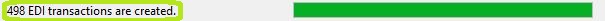 Number of EDI files created.
