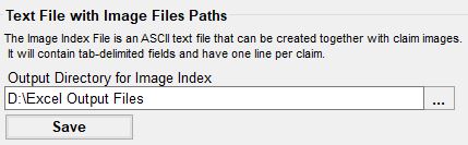 The "..." box will allow you to browse for an image index location.