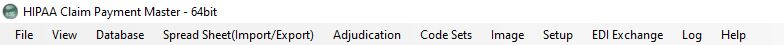 The Tab Menu Bar may contain different tabs depending on the licensed modules. The Tab Menu Bar may contain different tabs depending on the licensed modules.