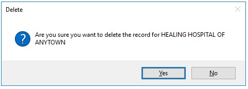 Deleting a Payee.