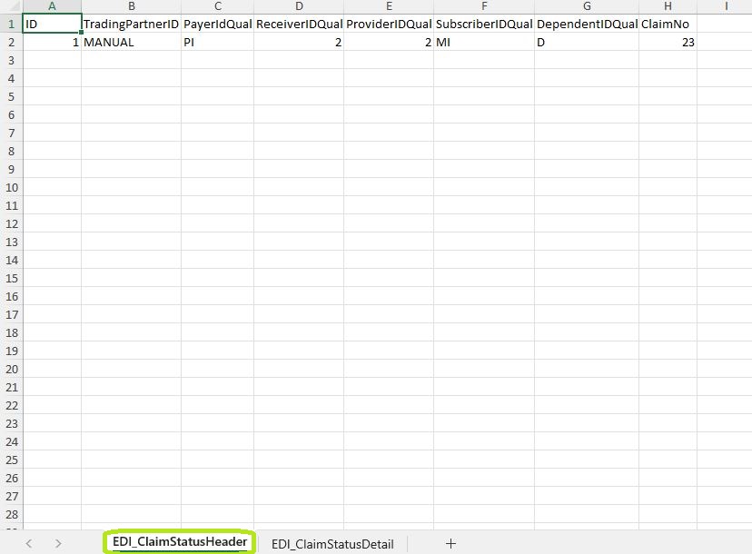 Sample of a multiple sheet Excel spreadsheet in the "Header" tab. Sample of a multiple sheet Excel spreadsheet in the "Header" tab.