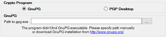 The "GnuPG" box.