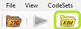 The "EDI Editor" icon is also in the Taskbar. The "EDI Editor" icon is also in the Taskbar.