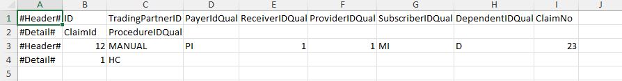 Sample of a single sheet Excel spreadsheet with both header and detail rows. Sample of a single sheet Excel spreadsheet with both header and detail rows.