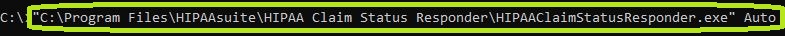 Sample of the "Auto" command in the Command Prompt window.
