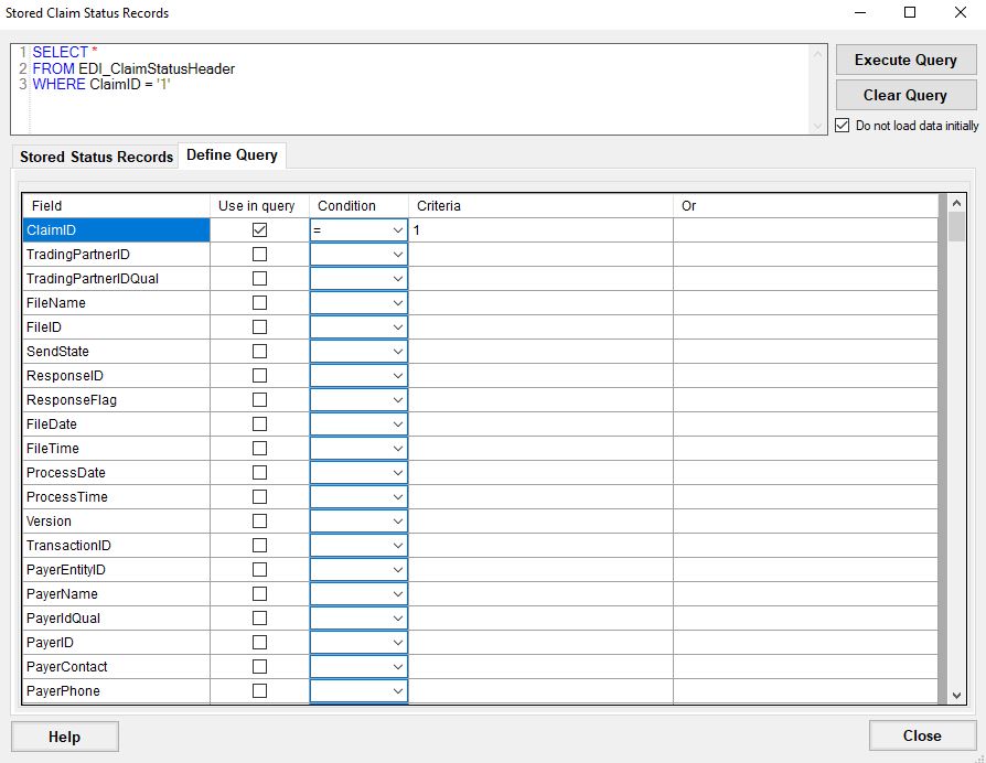 Build your query.
