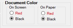 Set the color of document background and labels.