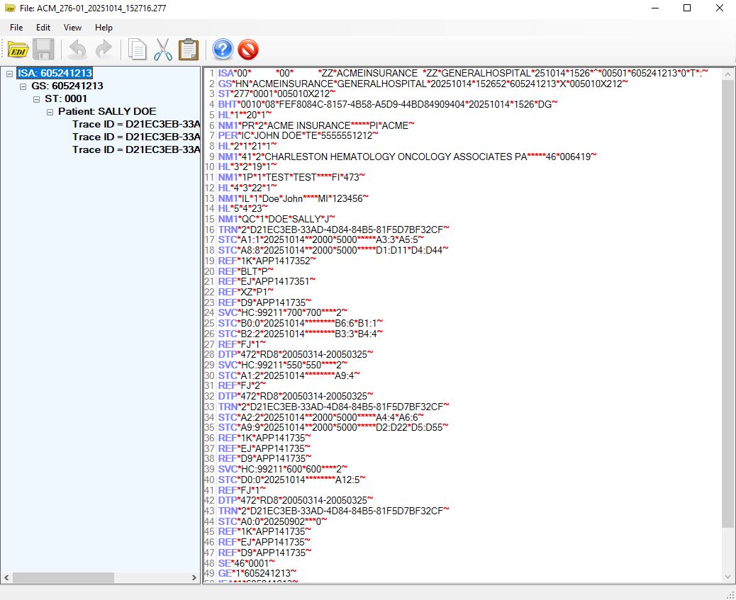 The 277 response file.