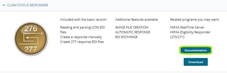 The �Documentation" button.