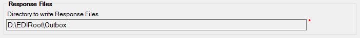 Response File Path If EDI Exchange is used.