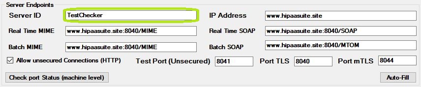 This will be your identifier when sending/receiving SOAP or MIME messages.