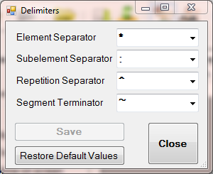 Delimiters
