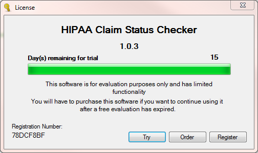 Trial Screen