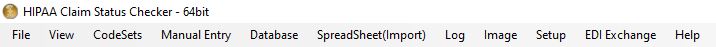 The Tab Menu Bar may contain different tabs depending on the licensed modules. The Tab Menu Bar may contain different tabs depending on the licensed modules.