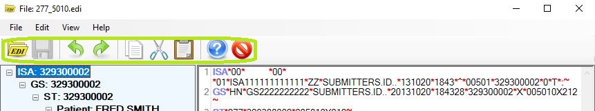 The "EDI Taskbar" is in the "EDI Editor" window. The "EDI Taskbar" is in the "EDI Editor" window.