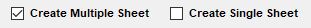 You may select single sheet or multiple sheets.