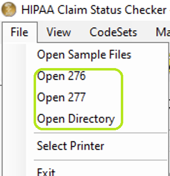 In the "File" tab menu, you can select if you want to open a file or directory. In the "File" tab menu, you can select if you want to open a file or directory.