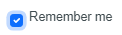 The "Remember me" box. The "Remember me" box.