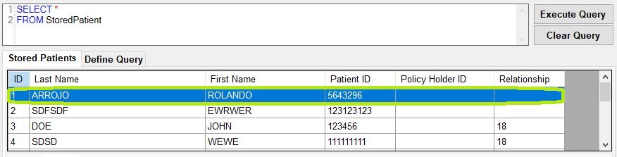 Stored provider list.