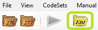The "EDI Editor" icon is also in the Taskbar. The "EDI Editor" icon is also in the Taskbar.